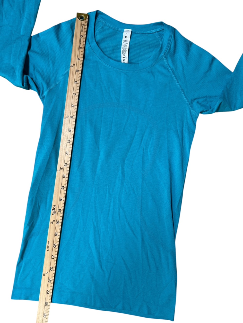 Lululemon Swiftly Tech Long Sleeve 2.0 Turquoise Tide Size 4 - Picture 5 of 6